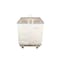 Steele Canvas Basket 14 BU Permanent Truck Natural Canvas w/Grey Vinyl - 4in Casters 9214CNATVGRYW4 - alternate 5